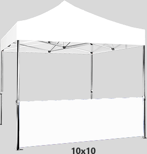 Tent Half Wall Unimprinted W/Hardware (PAIR)- For 40mm Aluminum Hex Frame